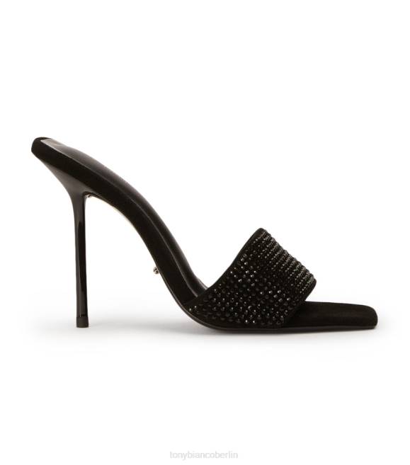 Stöckelschuhe| de Tony Bianco Frauen Naomi Heels schwarzer Kristall/schwarzes Wildleder 4624149